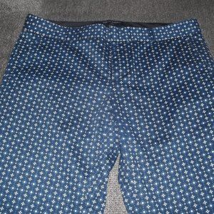 Banana Republic - Blue, White & Black Background with Geometrical Print